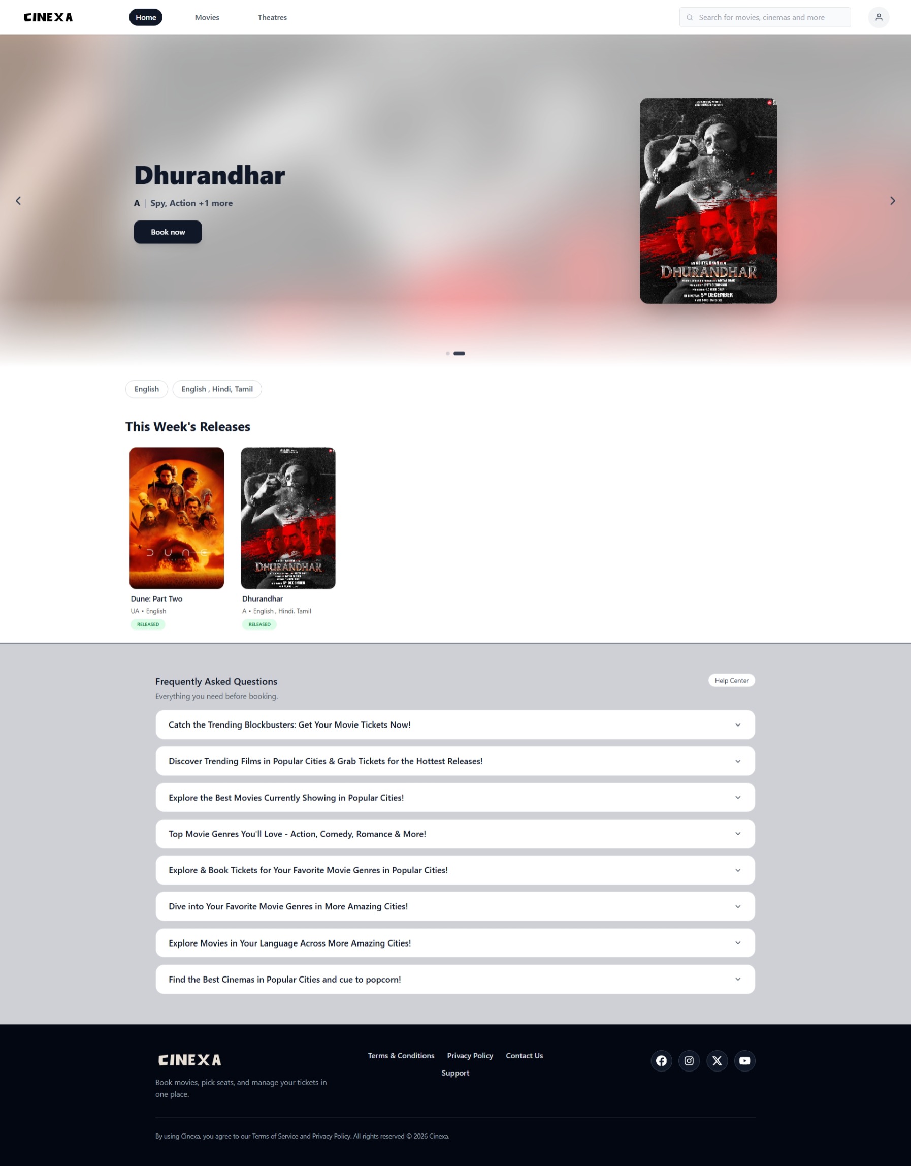 CINEXA | Real-Time Movie Ticket Booking